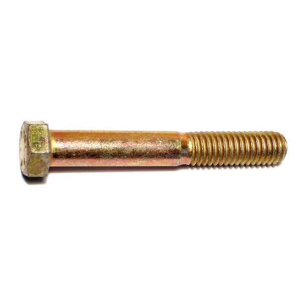 Midwest Fastener Grade 8, 7/16"-14 Hex Head Cap Screw, Zinc Yellow Steel, 3 in L, 25 PK 00715 - main